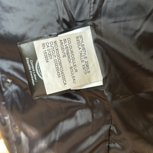 Canada Goose Women’s NWT Lorette Black Label Parka Jacket w Fur XS Silverbirch - Picture 9 of 12